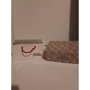 1988 Avon Ceramic Shopping Bag Memo Paper Holder Box Has Aging See Pitcures